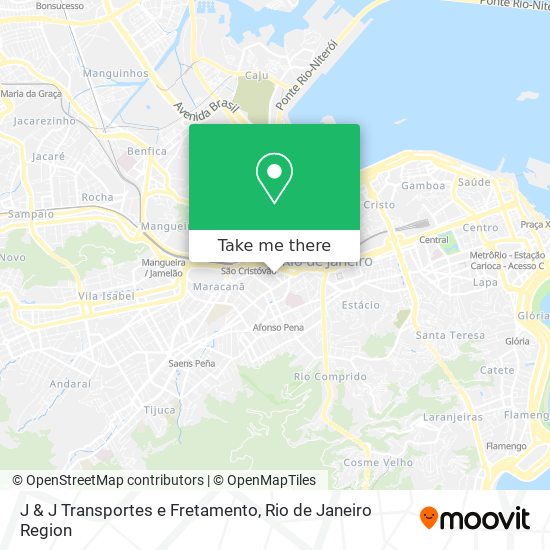 Mapa J & J Transportes e Fretamento