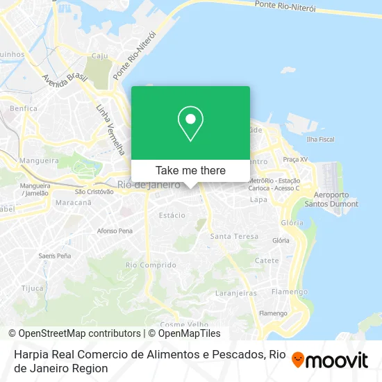Harpia Real Comercio de Alimentos e Pescados map
