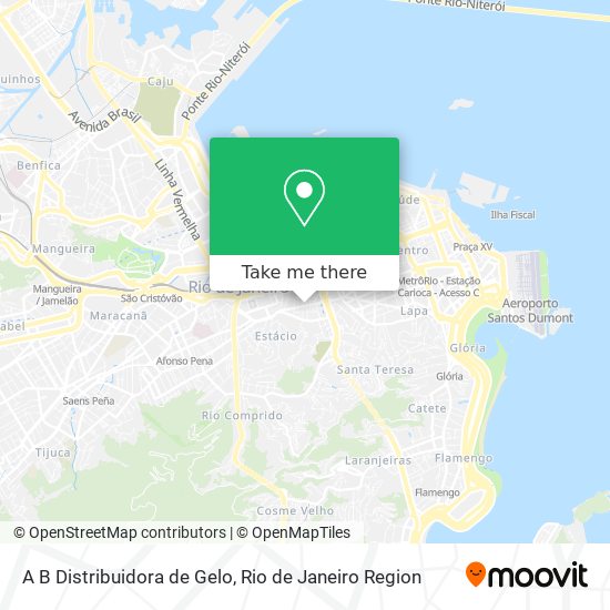 Mapa A B Distribuidora de Gelo