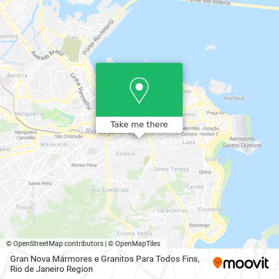 Mapa Gran Nova Mármores e Granitos Para Todos Fins