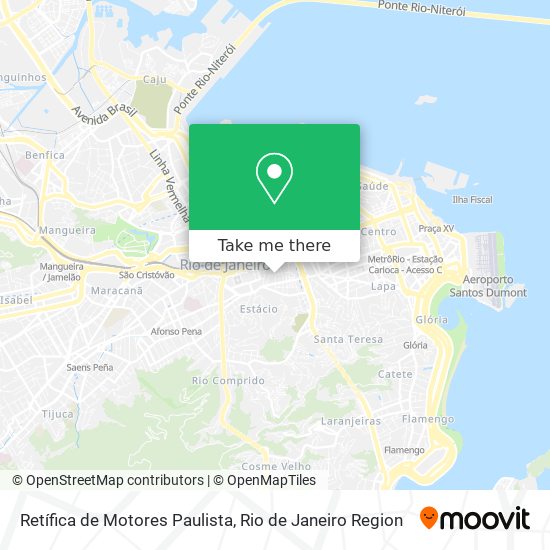 Mapa Retífica de Motores Paulista