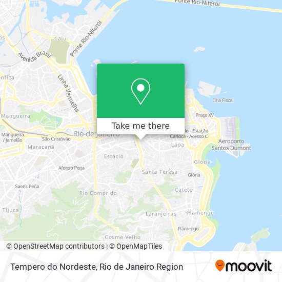 Tempero do Nordeste map