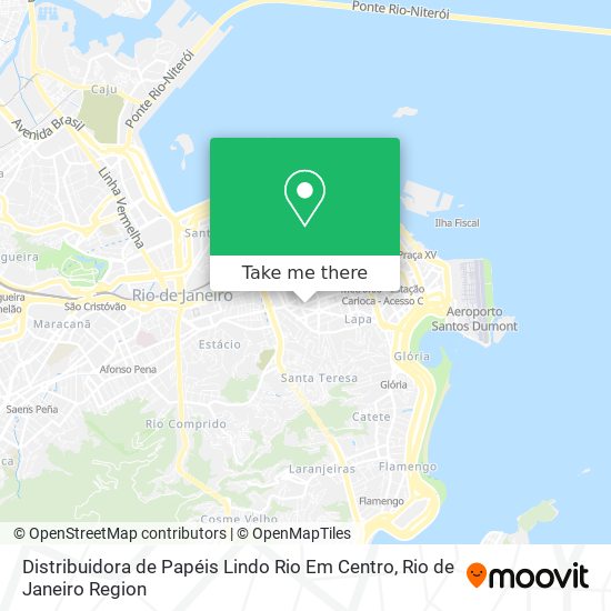 Distribuidora de Papéis Lindo Rio Em Centro map
