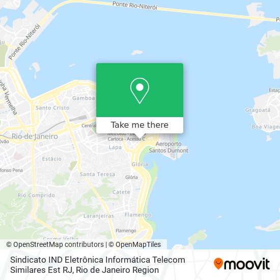 Sindicato IND Eletrônica Informática Telecom Similares Est RJ map