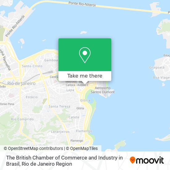 The British Chamber of Commerce and Industry in Brasil map