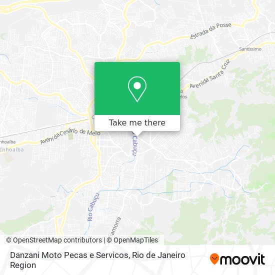 Mapa Danzani Moto Pecas e Servicos