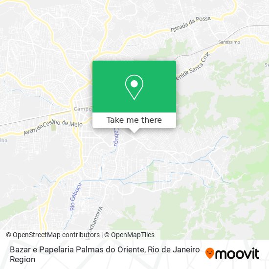 Bazar e Papelaria Palmas do Oriente map