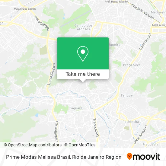 Prime Modas Melissa Brasil map