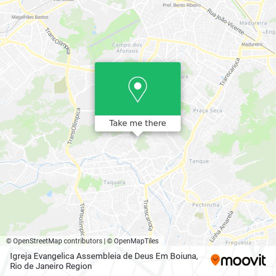 Igreja Evangelica Assembleia de Deus Em Boiuna map