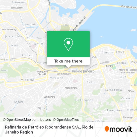 Refinaria de Petróleo Riograndense S / A. map
