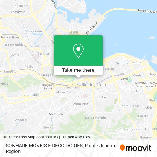 Mapa SONHARE MOVEIS E DECORACOES