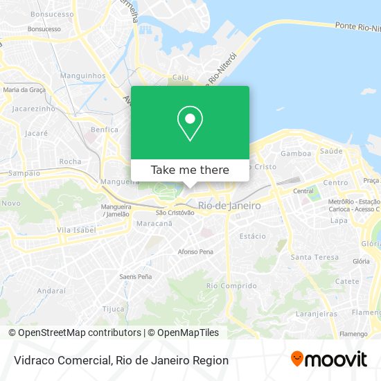 Vidraco Comercial map