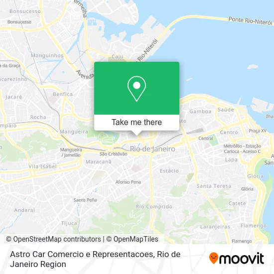 Astro Car Comercio e Representacoes map