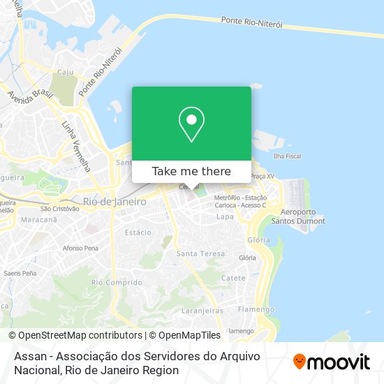 Assan - Associação dos Servidores do Arquivo Nacional map