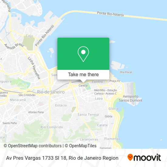 Av Pres Vargas 1733 Sl 18 map