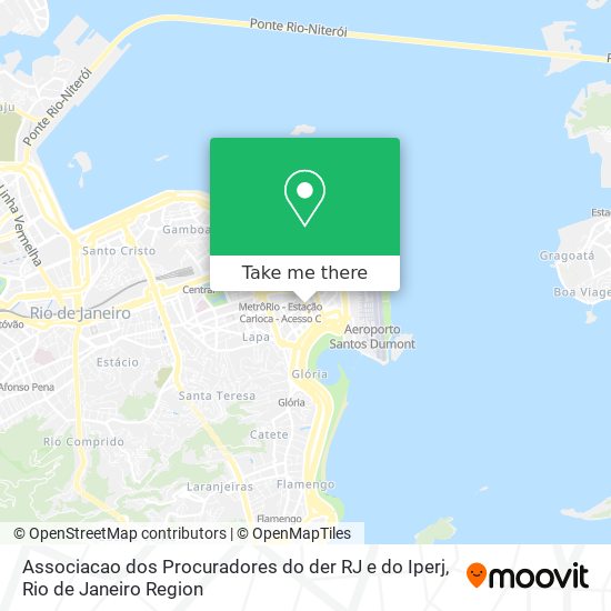 Associacao dos Procuradores do der RJ e do Iperj map