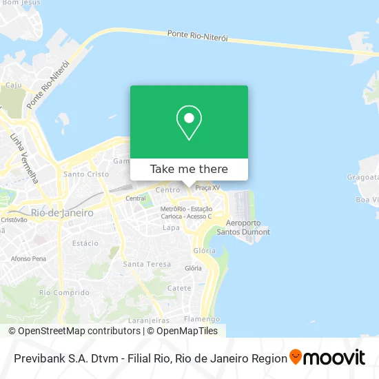 Previbank S.A. Dtvm - Filial Rio map
