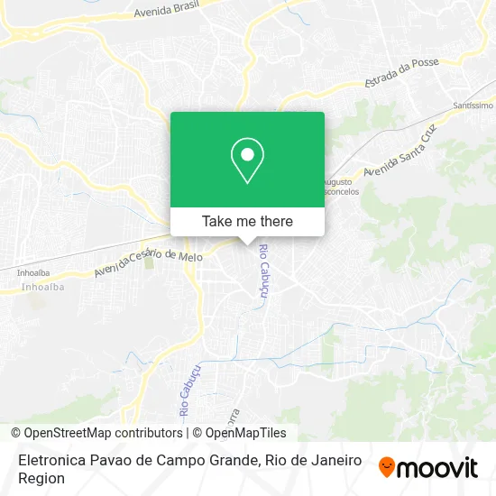 Eletronica Pavao de Campo Grande map