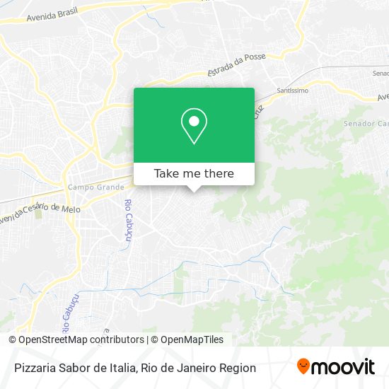 Pizzaria Sabor de Italia map
