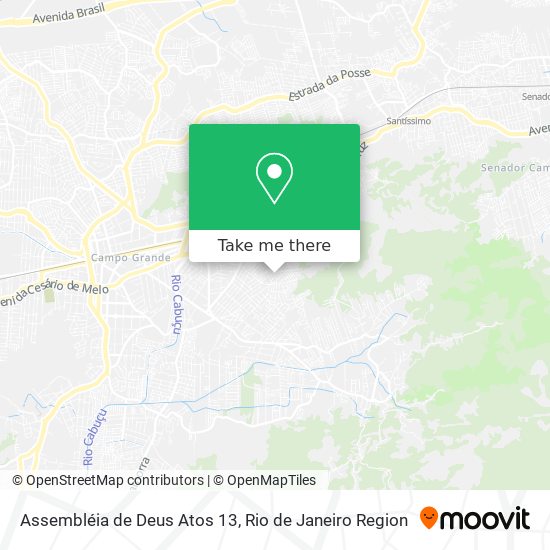 Assembléia de Deus Atos 13 map