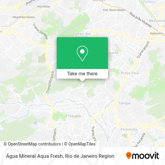 Água Mineral Aqua Fresh map
