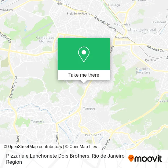 Pizzaria e Lanchonete Dois Brothers map