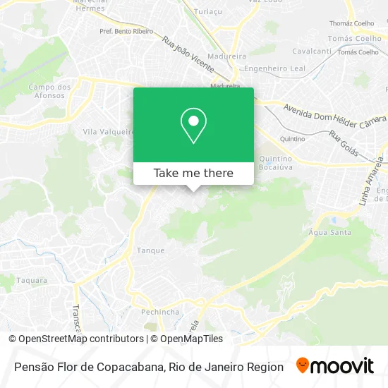 Pensão Flor de Copacabana map
