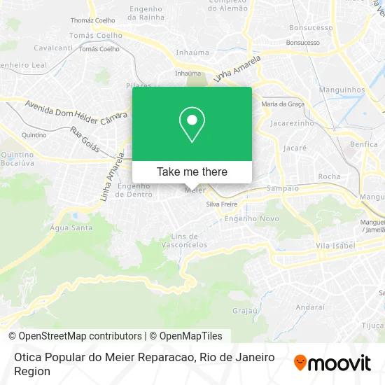 Otica Popular do Meier Reparacao map