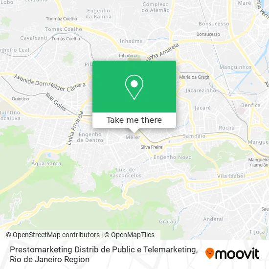Prestomarketing Distrib de Public e Telemarketing map