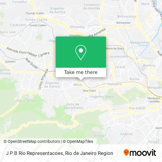 J P B Rio Representacoes map