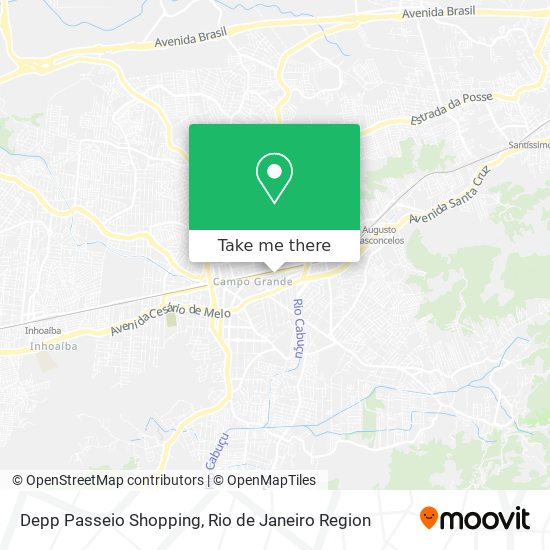 Depp Passeio Shopping map