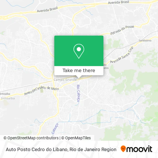 Auto Posto Cedro do Libano map