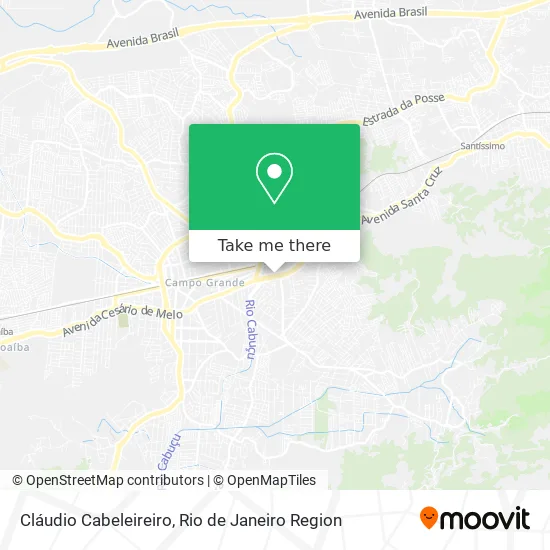 Cláudio Cabeleireiro map