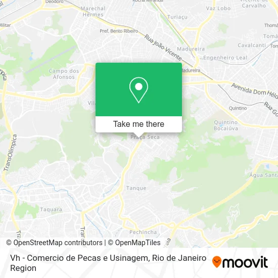 Vh - Comercio de Pecas e Usinagem map