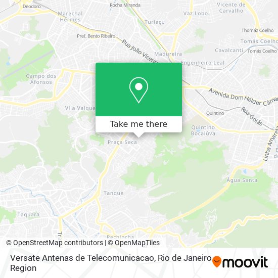 Versate Antenas de Telecomunicacao map