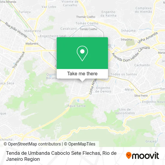 Tenda de Umbanda Caboclo Sete Flechas map