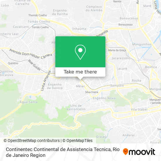 Continentec Continental de Assistencia Tecnica map