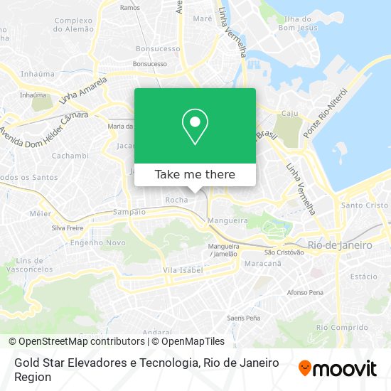 Gold Star Elevadores e Tecnologia map