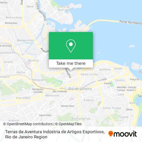 Terras de Aventura Indústria de Artigos Esportivos map