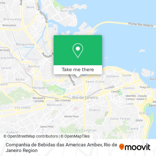 Mapa Companhia de Bebidas das Americas Ambev