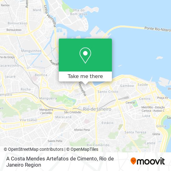 A Costa Mendes Artefatos de Cimento map