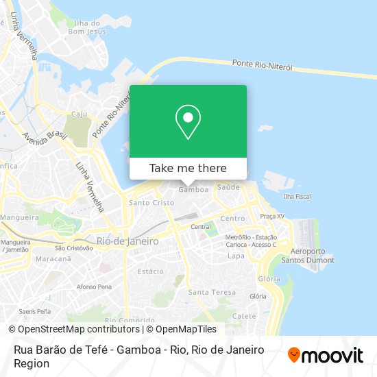 Rua Barão de Tefé - Gamboa - Rio map