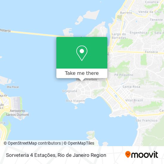Sorveteria 4 Estações map