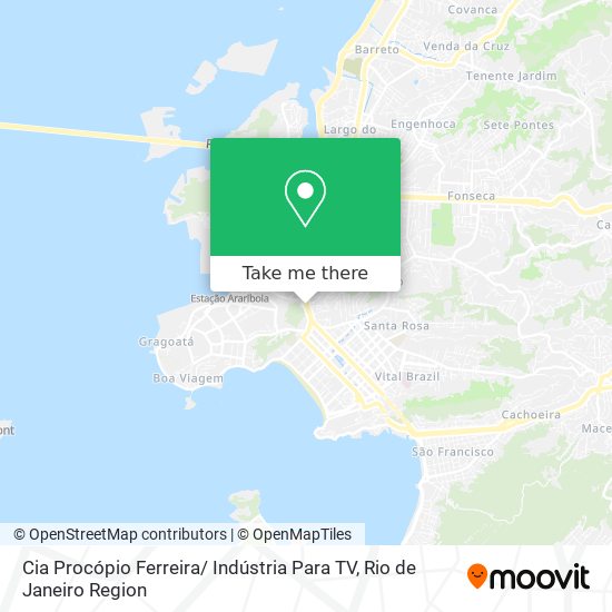 Cia Procópio Ferreira/ Indústria Para TV map