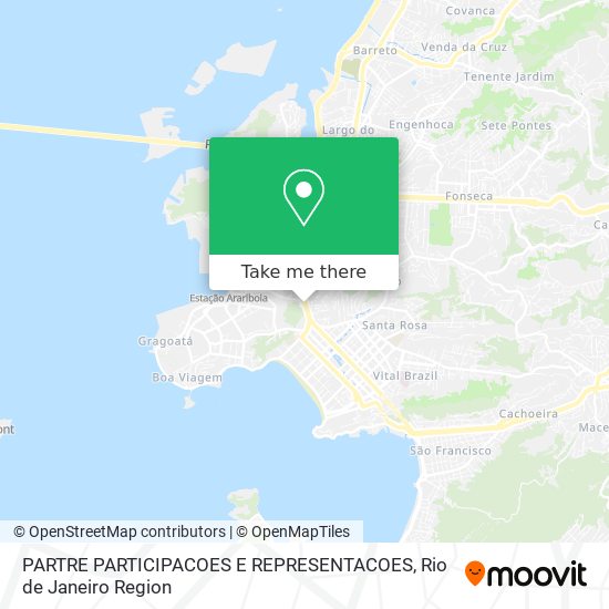 Mapa PARTRE PARTICIPACOES E REPRESENTACOES