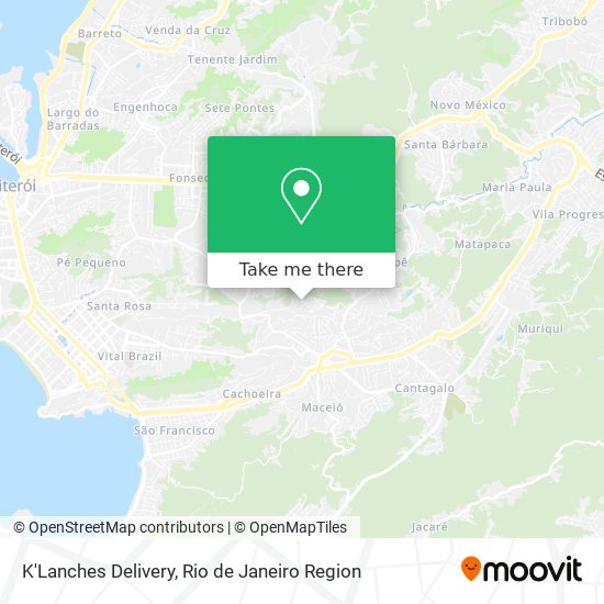 K'Lanches Delivery map