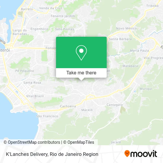 K'Lanches Delivery map