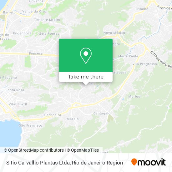 Sítio Carvalho Plantas Ltda map