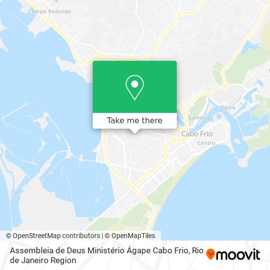 Assembleia de Deus Ministério Ágape Cabo Frio map