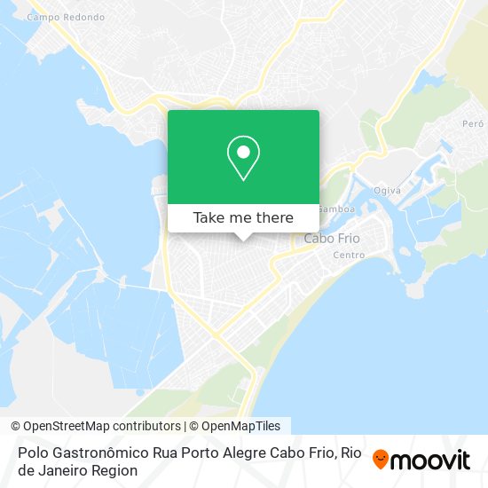 Polo Gastronômico Rua Porto Alegre Cabo Frio map